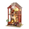 Kit de maison de poupée miniature en bois pour adultes, puzzle 3D avec lumières LED pour collectionneurs et décorations coin