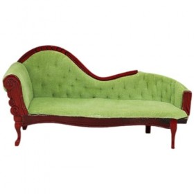 PRETYZOOM Meubles De Maison De Poupée Accessoires Miniatures 1 12 Échelle Vintage Canapé en Bois Mini Banc Victorien Chaise S