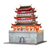 Kit de maison de poupée miniature en bois 3D style chinois ancien modèle de construction DIY créatif fantaisie anniversaire e