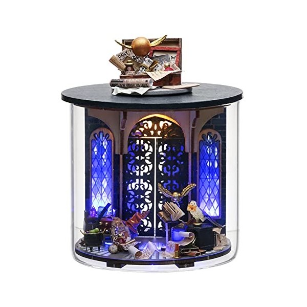 TOPBSFARNY Maison De Poupée Miniature Stéréoscopique 3D - Kit Dasse De Jouets A Monter Soi Meme Meubles En Bois Pour Amz B0b