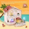 CubicFun Puzzle 3D Dollhouse Kits de Maison de Poupée avec Meubles de la Maison des Enfants, Jouets 116 pièces, P634h