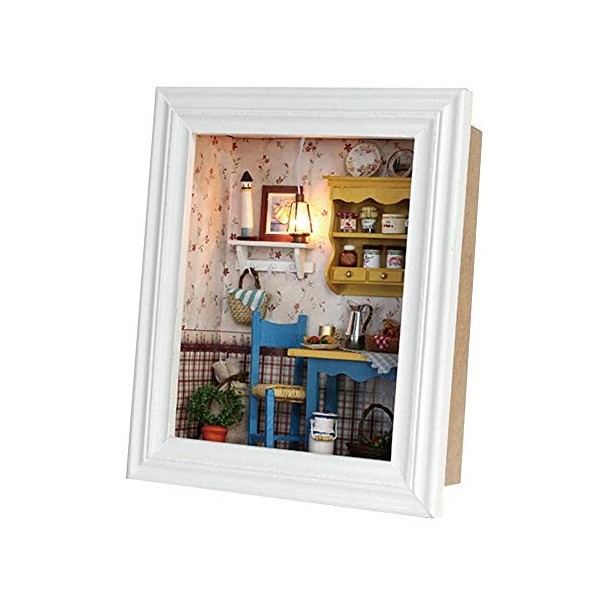 Kit de maison miniature avec cadre photo DIY pour construire une Mini pièce  faite à la