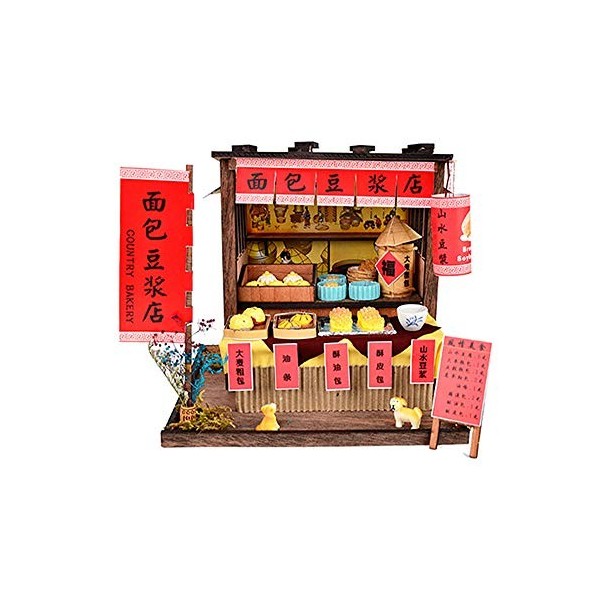 Maison de poupée miniature en 3D avec meubles chauds et jouets artisanaux créatifs de style chinois ancien architecture march