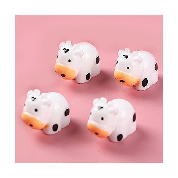 Lot de 15 mini figurines de vache miniatures pour jardin féérique - Décoration de bureau