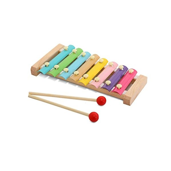 Jouet Musical Xylophone, Jouet de Jeu de Musique en Bois, Instrument de Musique Enfant, Glockenspiel, Bois Instrument Musical