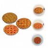 ibasenice 3 Pièces Mini Maison Modèle De Maison De Poupée Desserts Tartes Miniatures Mini Maison Accessoires De Cuisine Acces