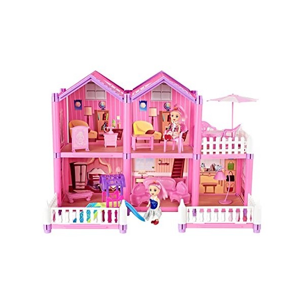 BYNYXI Maison de poupée pour Filles à partir de 3 Ans, Serrure de Maison de poupée Miniature en Plastique pour Maison de poup