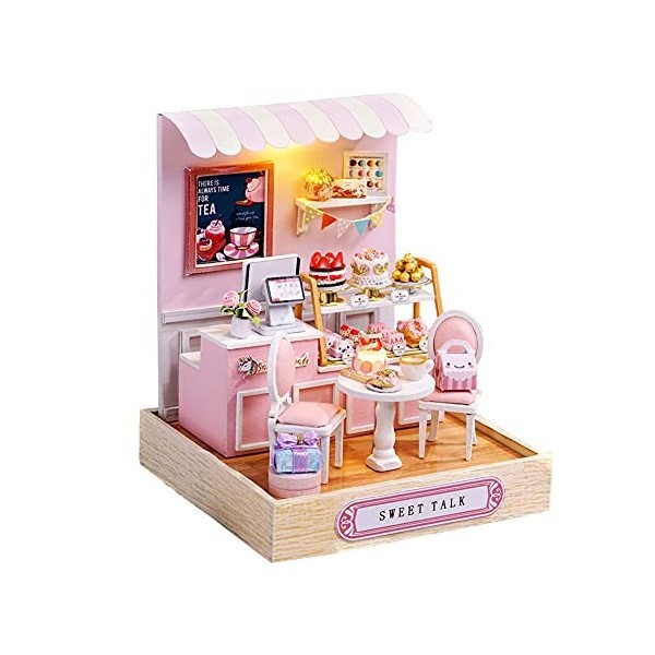 Maison de poupée miniature faite à la main pour adultes et enfants - Cadeau créatif salle à gâteau 