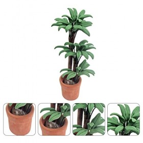 Toyvian 2 Pièces Maison De Poupée Arbre en Pot Plante Paysagère Miniature Décor De Mini Pots Plantes Miniatures en Pot Décora
