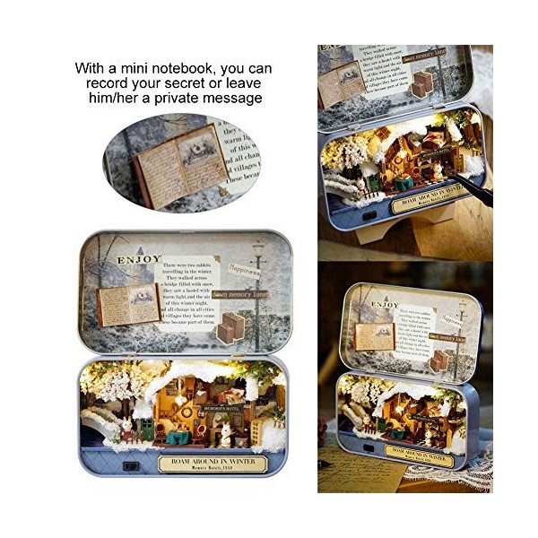 plplaaobo 3 Types de kit de Meubles Miniatures de Maison de poupée Bricolage,pour la décoration de la Maison de Cadeau danni