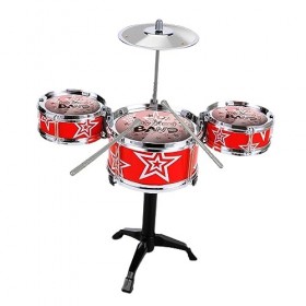 perfeclan Ensemble de Batterie pour Enfants Jouet Musical Instruments de Musique à Percussion Mini Ensemble de Batterie de dé