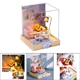 predolo Couverture Anti-poussière de Salon de Meubles en Bois de Maison de Poupée Dartisanat