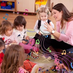 Instruments de Musique en Bois pour Bébés Enfants, Jouets de Percussion pour 1 2 3 Anas Garçons et Fille, Cadeau de Noël pour