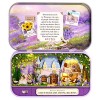 BORDSTRACT DIY Dollhouse Miniature Kit, Doll House Box Miniature Paysage avec Lumière LED, 1:24 DIY Box Theatre Kit Mini Doll