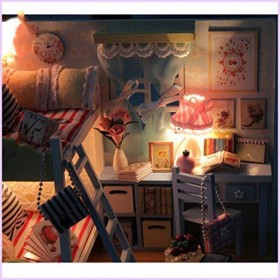 Kit De Maison De Bricolage Miniatures De Maison De Poupée en Bois, Kits Miniatures De Maison De Poupée en Bois, Kit De Maison