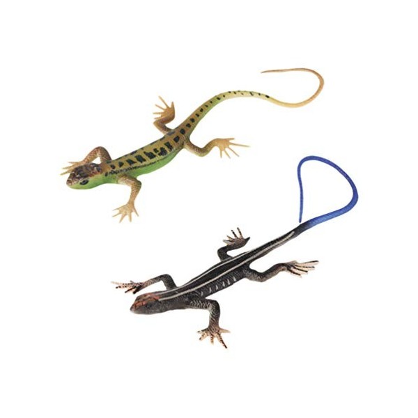 Balacoo Lot de 2 petits lézards en forme de lézard - Jouets éducatifs pour enfants