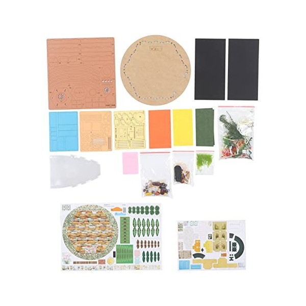 plplaaobo Kit de Maison, Kit de Maison,Poupées et Accessoires de Maison Minuscule Kit De Maison Miniature Kit De Maison Minia