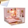 WonDerfulC Mini kit 3D en bois pour maison de poupée, loisirs créatifs, meubles miniatures en bois, cadeau parfait pour les a