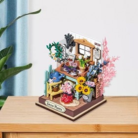 Harilla Décorations de Kits de Maison de poupée de Maison de Jardin, en Bois avec des Meubles pour des Enfants dadultes