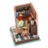 NAMOARLY 1 Ensemble La Maison Kits Modèles Petite Maison Kit De Maison De Poupée Petites Maisons Jouets Assemblage en Bois Ca