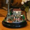 Maison de Poupée Bricolage, Kit Miniature de Maison de Poupée avec Housse Anti-poussière, Kit de Maison Miniature à Construir