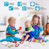 Ulifeme Instrument de Musique pour Enfant, 24 Pièces Instruments de Musique en Bois Percussion pour Bébé avec Xylophone, Tamb