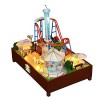 WonDerfulC Jeu dattractions 3D assemblé Puzzle Maison de Jouets Miniature en Bois Maison de poupée Kit Boîte à Musique Cadea