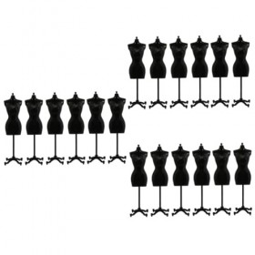 EXCEART 18 Pièces Support Support De Robe De Poupée Jouets Poupées Support De Robe De Poupée Forme De Robe De Poupée Fournitu