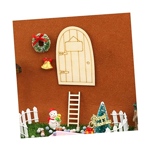 Toyvian 24 Pièces Décoration De Maison De Poupée Miniature Fée Porte Maison De Poupée Décoration Accessoires Miniature Porte 