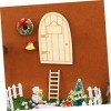 Toyvian 24 Pièces Décoration De Maison De Poupée Miniature Fée Porte Maison De Poupée Décoration Accessoires Miniature Porte 