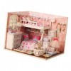 Oshhni Kits de Maison de poupée Miniatures en Bois, Bricolage, Chambre créative pour Femmes et Filles, Cadeau Parfait, modèle