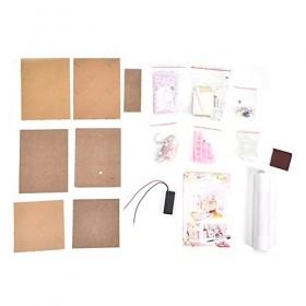 WinmetEuro Maison de poupée miniature stable maison de poupée pour enfants pour la Saint-Valentin cadeau pour chambre à couch