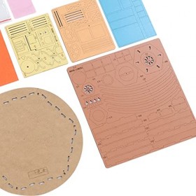 Maison Miniature DIY 1:24 Mini Maison de Poupée en Bois Maison de Poupée Modèle de Maison Miniature avec Lumière et Meubles p