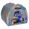 XLZSP DIY Hut Deep Sea Blue Assemblé à la main pour faire la maison Modèle Puzzle Enfant Cadeau danniversaire Maison de poup