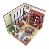 TONGQU DIY Puzzle Model House Miniature Kits, Modèle De Maison De Poupée en Bois Le pour Les Garçons, Le pour Les Filles - Ma