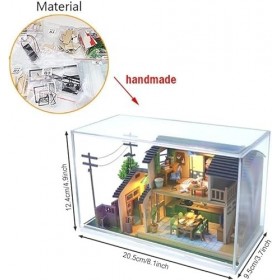 Maison de poupée Japonaise Jouets pour Enfants de 3 Ans Enfants Jouet 3D en Bois Cuisine Chambre Meubles Bricolage Maison de 