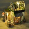 NRRN Maison de poupée en bois à faire soi-même - Mini maison de poupée en 3D - Meilleur cadeau danniversaire pour enfants et