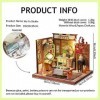 Kits De Maison De Poupée Miniature en Bois 3D 4 Ensembles De Modèles De Chalet dart Chinois Architecture Classique Bricolage