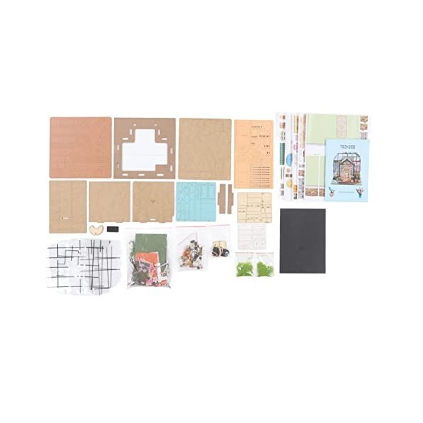 Kit De Maison De Poupée Miniature à Faire Soi-même, En Plastique De Tilleul Durable, échelle 1:24, Jouet Puzzle Facile à Asse