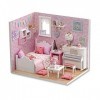 Maison de poupée pour femmes et filles pour adultes - Kit de maison de poupée en bois - 15 x 10,5 x 12,5 cm