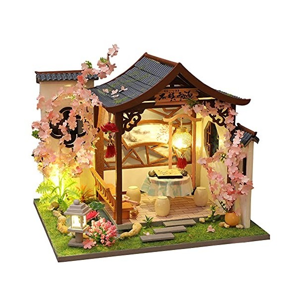 Maison de poupée miniature chinoise à faire soi-même, maison de poupée miniature, meubles en bois, pour la Saint-Valentin, ca