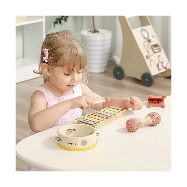 SZJYMY Ensemble de Tambour pour Enfants kit de Batterie de Jouets m