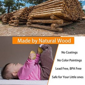 LHYCS Lot de 15 Instruments de Musique pour Enfants, en Bois Naturel, pour Percussions de Tambour de Maracas Bells, Outils po