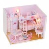 Miniature de Maison de Poupée, Mini Kit de Maison de Poupée pour Le Cadeau de la Saint-Valentin des Enfants pour la Décoratio