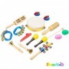 Smarkids Instruments de Musique pour Enfants, Instrument de Musique Bebe avec Tambourin Maracas Oeufs Shaker Jouets éducatifs