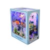 Surakey Maison Miniature a Construire DIY Maison Poupee Miniature Bois en Kit avec Meubles et Lumières, DIY Mini Inserts de C