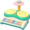 Toyvian Jouets Déveil Ensemble De Batterie pour Enfants Mini Kit De Batterie De Table Clavier De Piano avec Instrument De À 