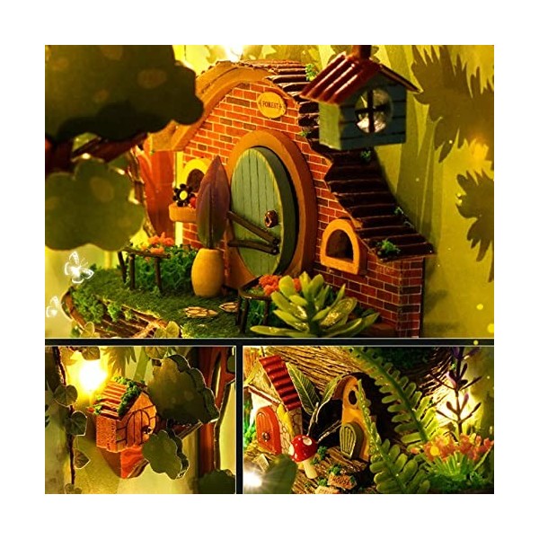 pulunto Kit dinsertion détagère en bois à monter soi-même - Puzzle 3D décoratif - Accessoire de construction de modélisme -