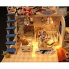 Kit De Meubles Miniatures En Bois De Maison De Poupée Bricolage, Avec Des Meubles En Bois Lumière Cadeau Maison Jouet, Avec A