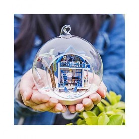 TEYUN Verre Romantique Boule Bricolage poupée Beau modèle Maison